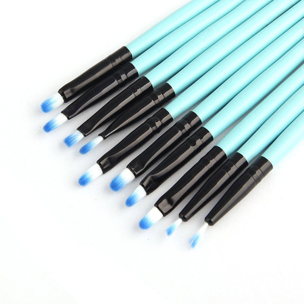 Professional 32Pcs Makeup Brush Foundation Eye Shadows Powder Blue Make